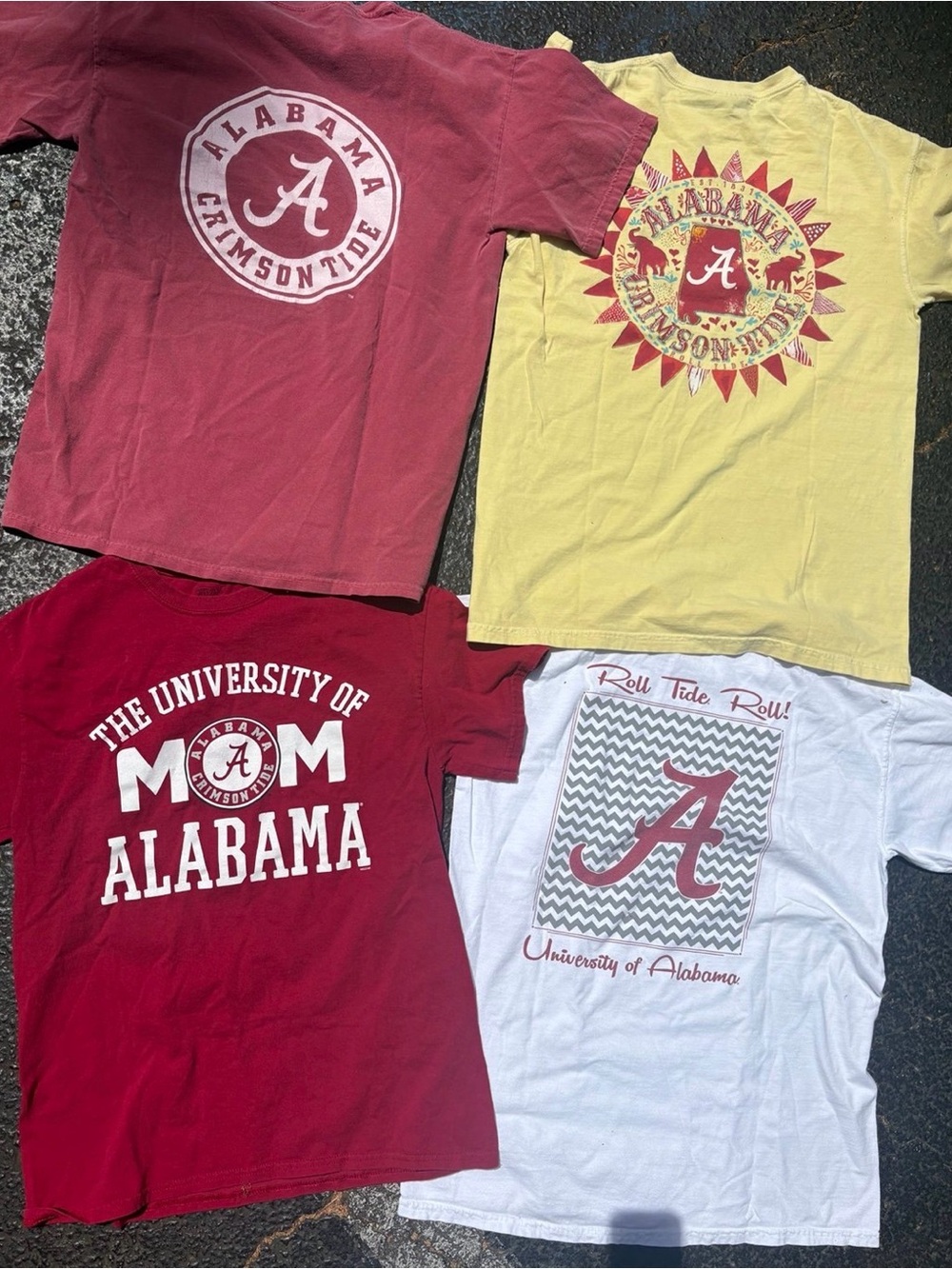 4 Alabama Crimson tide women’s Medium t shirts